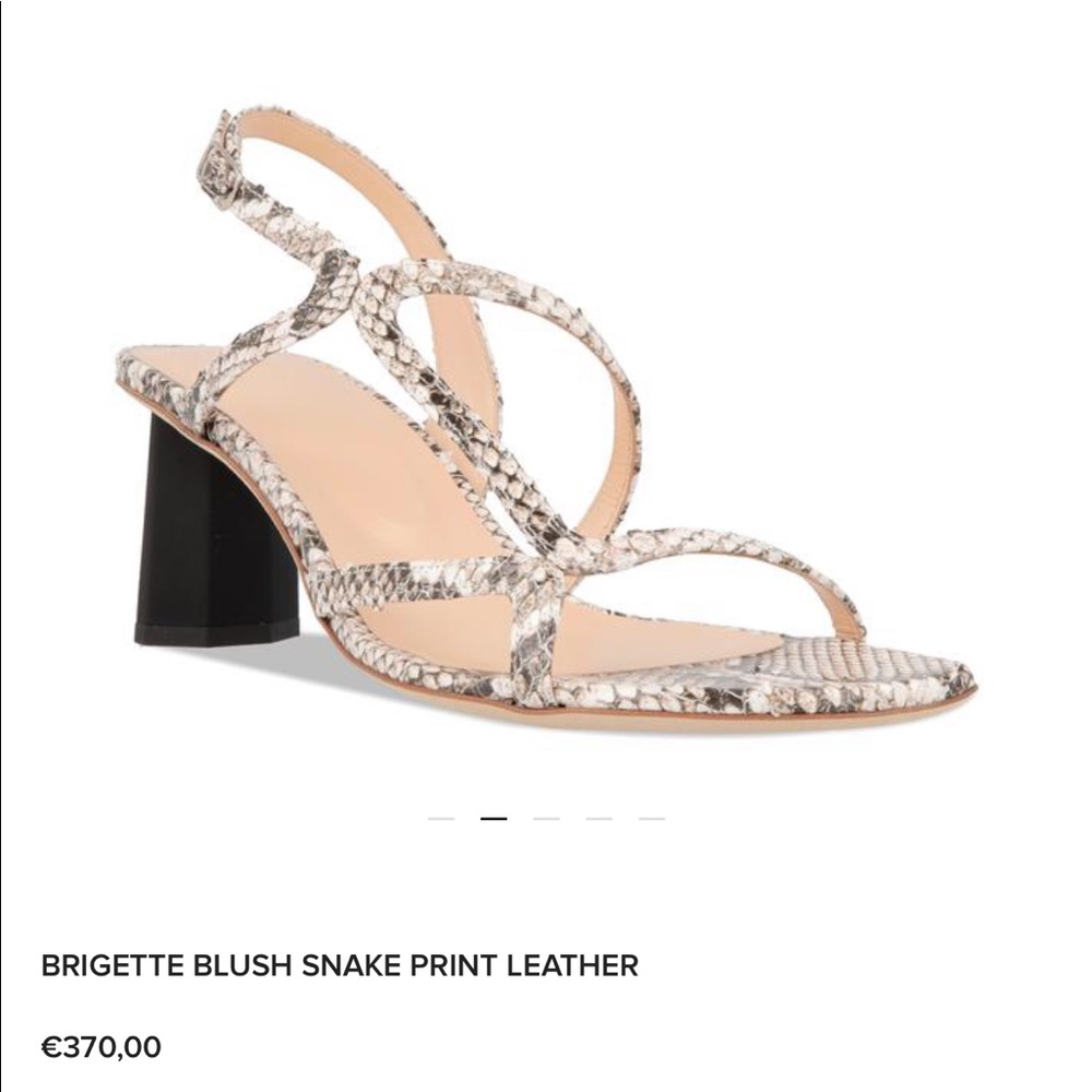 By Far Bridgette Sandals Snake Print US 9